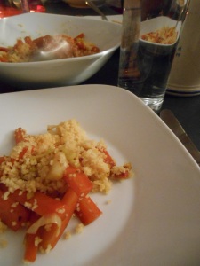 Couscous mit Karotten und Lauch